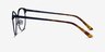 Niki Blue MetalEyeglass Frames from EyeBuyDirect, Side View