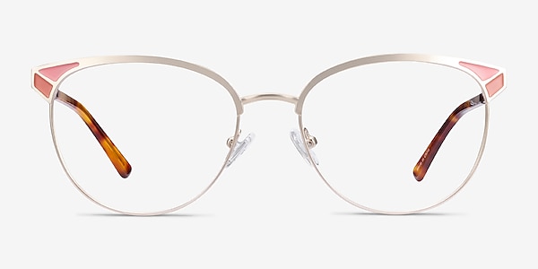 Niki Gold Metal Eyeglass Frames