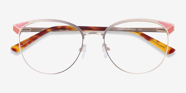 Niki Gold MetalEyeglass Frames from EyeBuyDirect, Closed View