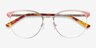 Niki Gold MetalEyeglass Frames from EyeBuyDirect, Closed View