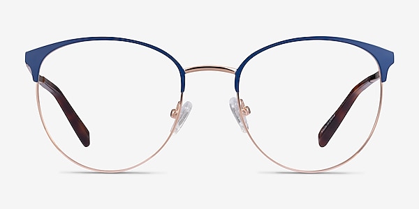 Tracie Blue  Rose Gold Metal Eyeglass Frames