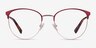 Tracie Burgundy  Rose Gold MetalEyeglass Frames from EyeBuyDirect, Front View
