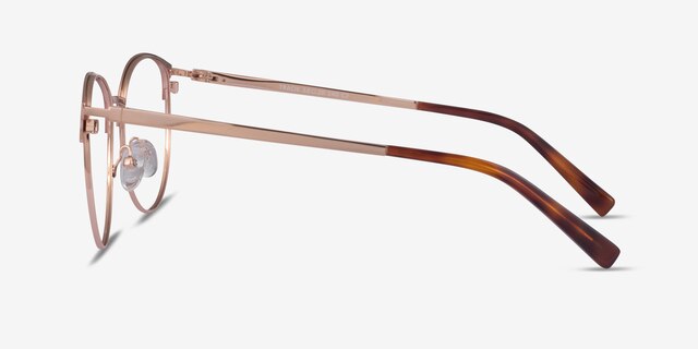 Tracie Burgundy  Rose Gold MetalEyeglass Frames from EyeBuyDirect, Side View