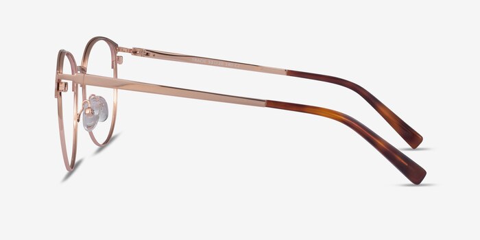 Tracie Burgundy  Rose Gold Metal Eyeglass Frames from EyeBuyDirect