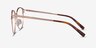 Tracie Burgundy  Rose Gold MetalEyeglass Frames from EyeBuyDirect, Side View