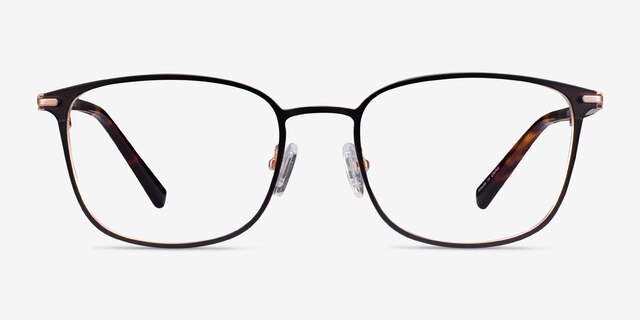 River Black Rose Gold Acetate-metalEyeglass Frames from EyeBuyDirect, Front View