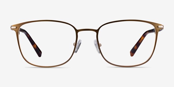 River Bronze & Gold Acetate-metal Eyeglass Frames