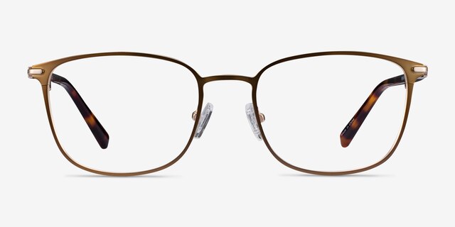 River Bronze & Gold Acetate-metalMontures de lunettes de vue d'EyeBuyDirect, Vue de Face