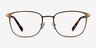 River Bronze & Gold Acetate-metalMontures de lunettes de vue d'EyeBuyDirect, Vue de Face