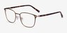 River Bronze & Gold Acetate-metalMontures de lunettes de vue d'EyeBuyDirect, Vue d'Angle