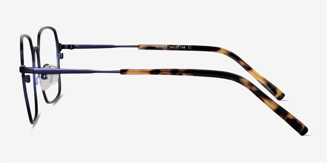 Holden Blue MetalEyeglass Frames from EyeBuyDirect, Side View