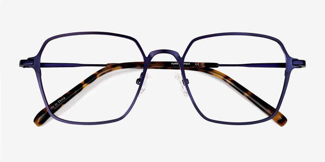 Holden Blue MetalEyeglass Frames from EyeBuyDirect, Closed View