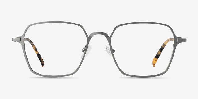 Holden Gunmetal MetalEyeglass Frames from EyeBuyDirect, Front View