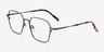 Holden Gunmetal MetalEyeglass Frames from EyeBuyDirect, Angle View