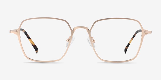 Holden Gold MetalEyeglass Frames from EyeBuyDirect, Front View