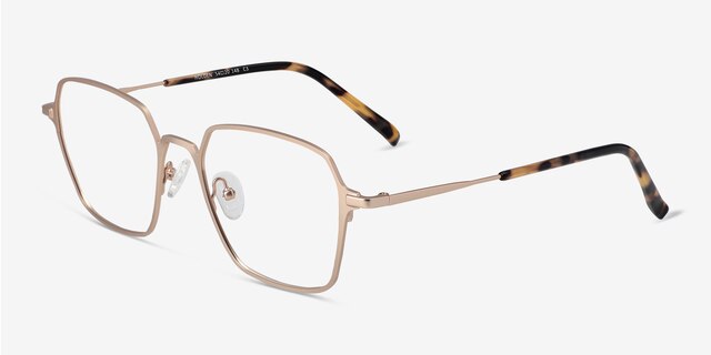 Holden Gold MetalEyeglass Frames from EyeBuyDirect, Angle View
