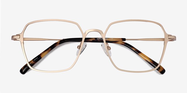 Holden Gold MetalEyeglass Frames from EyeBuyDirect, Closed View