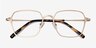 Holden Gold MetalEyeglass Frames from EyeBuyDirect, Closed View