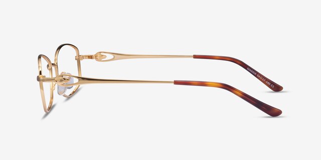 Maggie Gold MetalEyeglass Frames from EyeBuyDirect, Side View