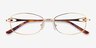 Maggie Gold MetalEyeglass Frames from EyeBuyDirect, Closed View