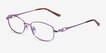 Maggie Purple MetalEyeglass Frames from EyeBuyDirect, Angle View