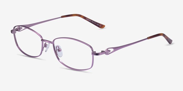 Maggie Purple MetalEyeglass Frames from EyeBuyDirect, Angle View