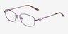Maggie Purple MetalEyeglass Frames from EyeBuyDirect, Angle View