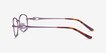 Maggie Purple MetalEyeglass Frames from EyeBuyDirect, Side View