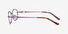 Maggie Purple MetalEyeglass Frames from EyeBuyDirect, Side View