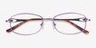 Maggie Purple MetalEyeglass Frames from EyeBuyDirect, Closed View