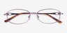 Maggie Purple MetalEyeglass Frames from EyeBuyDirect, Closed View