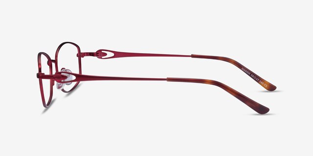 Maggie Burgundy MetalEyeglass Frames from EyeBuyDirect, Side View