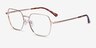 Marlow Gold MetalEyeglass Frames from EyeBuyDirect, Angle View