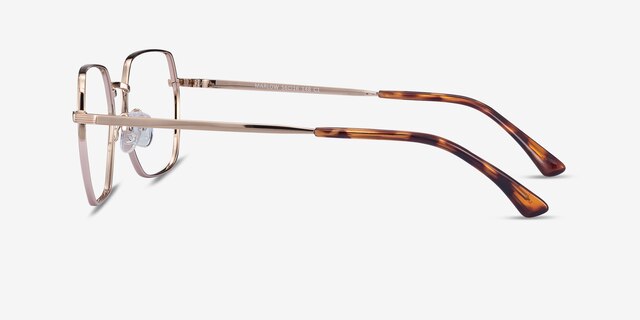 Marlow Gold MetalEyeglass Frames from EyeBuyDirect, Side View