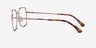 Marlow Gold MetalEyeglass Frames from EyeBuyDirect, Side View
