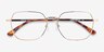 Marlow Gold MetalEyeglass Frames from EyeBuyDirect, Closed View