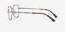 Marlow Silver MetalEyeglass Frames from EyeBuyDirect, Side View