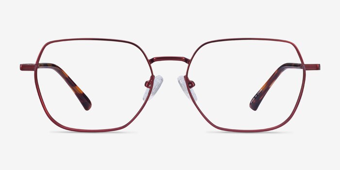 Marlow Red Metal Eyeglass Frames from EyeBuyDirect