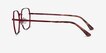 Marlow Red MetalEyeglass Frames from EyeBuyDirect, Side View