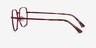 Marlow Red MetalEyeglass Frames from EyeBuyDirect, Side View