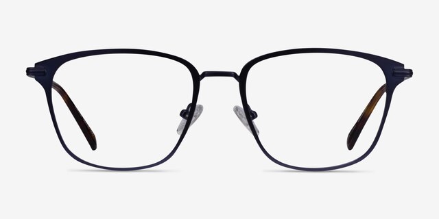 Karter Navy MetalEyeglass Frames from EyeBuyDirect, Front View