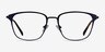 Karter Navy MetalEyeglass Frames from EyeBuyDirect, Front View