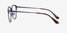 Karter Navy MetalEyeglass Frames from EyeBuyDirect, Side View
