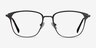 Karter Gray MetalEyeglass Frames from EyeBuyDirect, Front View