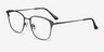 Karter Gray MetalEyeglass Frames from EyeBuyDirect, Angle View