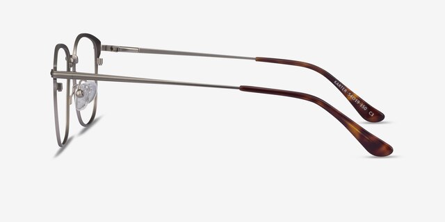 Karter Silver MetalEyeglass Frames from EyeBuyDirect, Side View