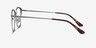 Karter Silver MetalEyeglass Frames from EyeBuyDirect, Side View