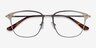 Karter Silver MetalEyeglass Frames from EyeBuyDirect, Closed View