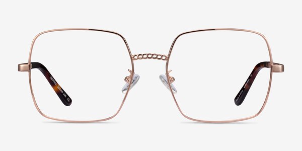 Bettina Rose Gold Metal Eyeglass Frames
