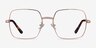 Bettina Rose Gold MetalEyeglass Frames from EyeBuyDirect, Front View